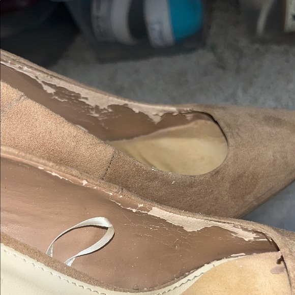 Forever 21 Beige Suede Heels (please see pics) - Picture 4 of 7